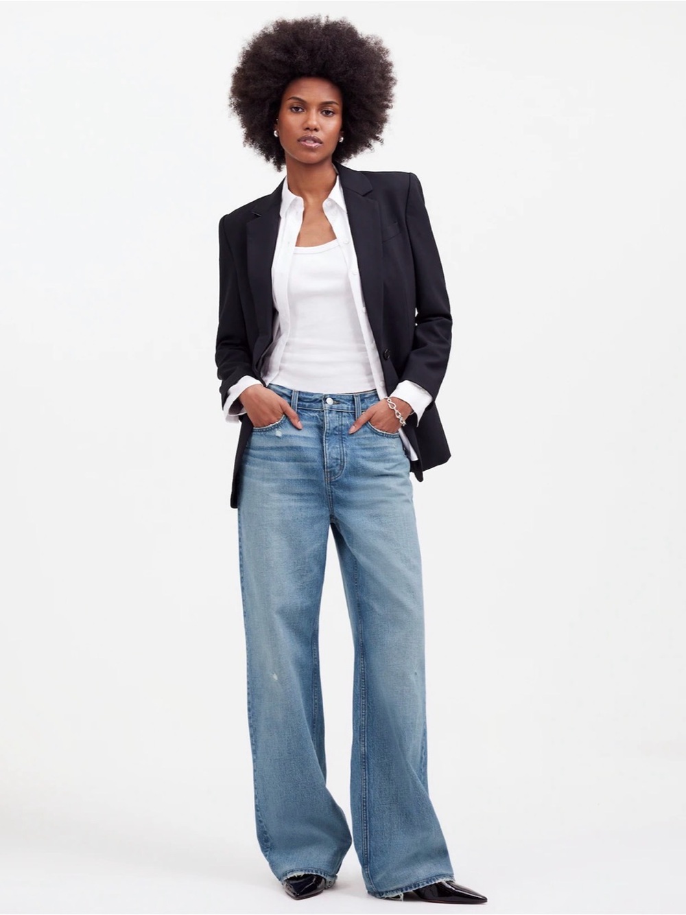 Madewell Light Blue Wide-Leg Jeans